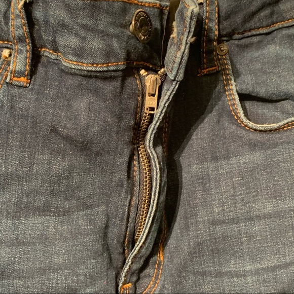 Zara High Waisted Dark Stretchy Jeans - Picture 8 of 9